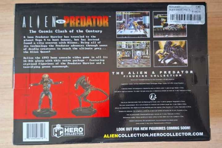 Eaglemoss Alien Vs Predator Video Game 2 Figurine Pack Set New Statue Snes Collector Variant  action figure collectible [Barcode 641945983197] - Main Image 3