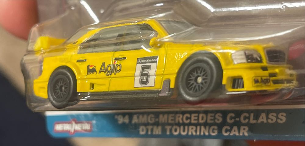 5/5….Hot Wheels Premium-‘94AMG-Mercedes C-Class DTM TOURING CAR - Hot Wheel / Mattel (HW Race Day) action figure collectible [Barcode 194735100453] - Main Image 3