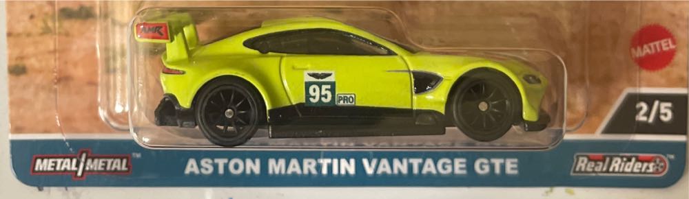 2/5….Hot Wheels Premium Car Culture Race Day Aston Martin Vantage Gte 1:64 Diecast Mode Car - Hot Wheel / Mattel (HW Race Day) action figure collectible [Barcode 194735100613] - Main Image 2