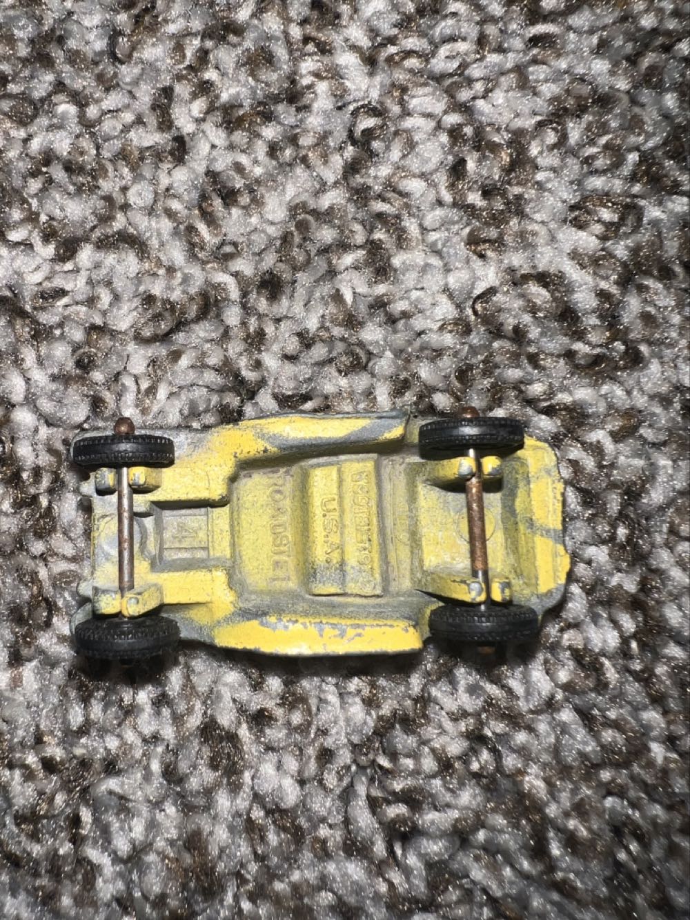 MG Roadster Sports Car (Yellow) - Tootsie Toys (Tootsie Toys Midgets) action figure collectible - Main Image 2