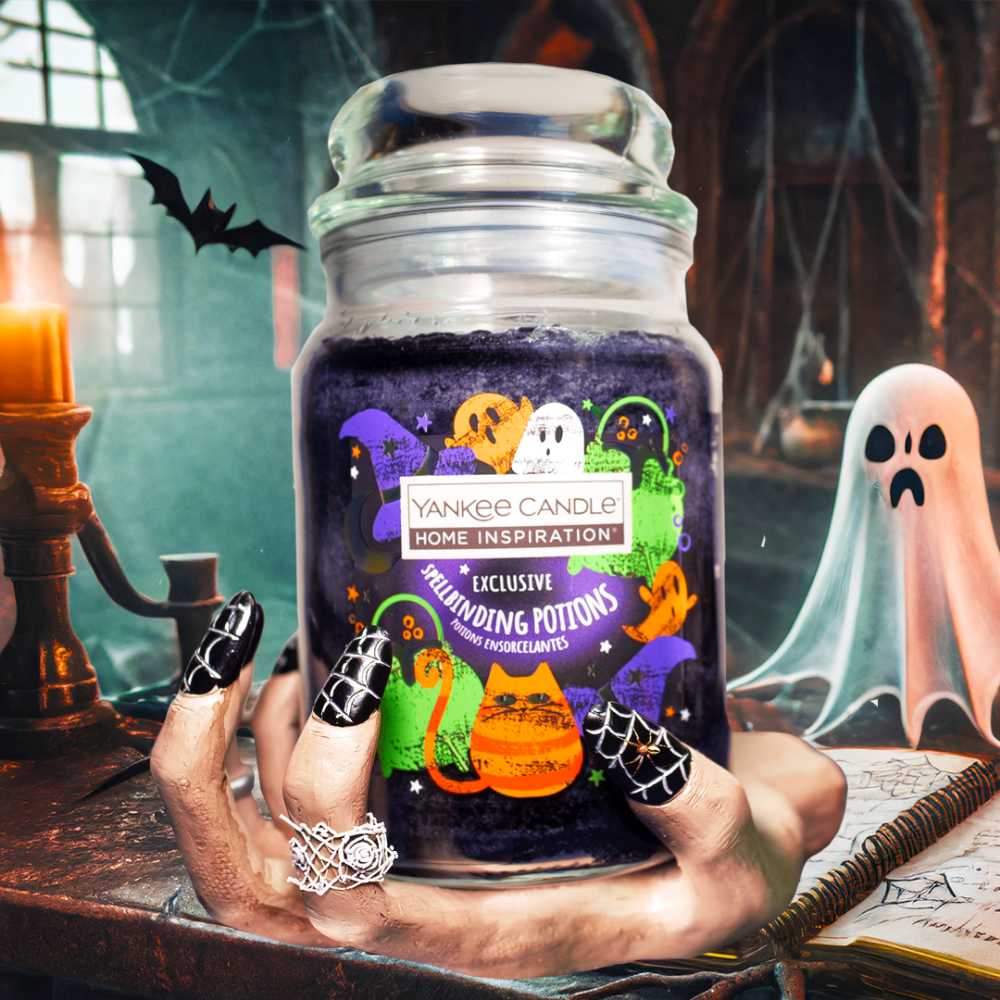 CANDLE: Halloween Yankee Spellbinding Potions - Midnight Magnolia 2023 UK - Yankee Candle (Halloween Candles) action figure collectible [Barcode 5038581160511] - Main Image 4