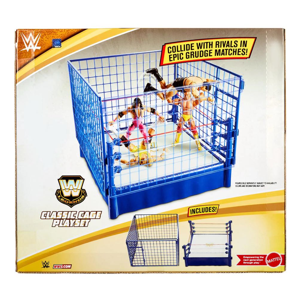Accessories - Ring - Legends Classic Cage Playset - Mattel (WWE Legends) action figure collectible [Barcode 194735189717] - Main Image 2