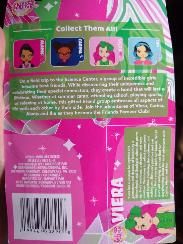 Friends Forever Club Doll - Greenbrier International (Friends Forever Club) action figure collectible [Barcode 195464208908] - Main Image 3