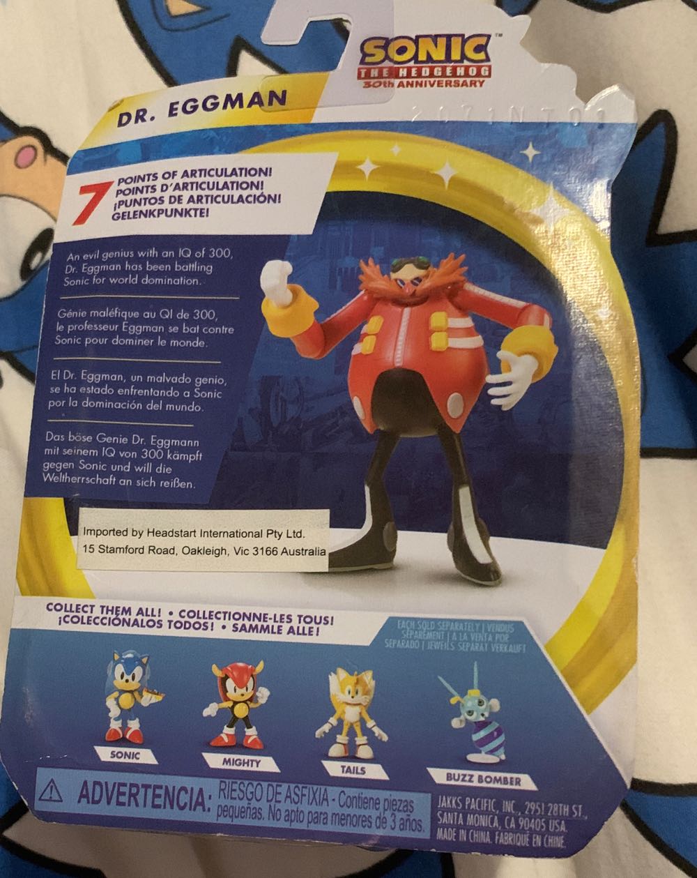 Dr. Eggman 30th  (Jakks) Wave 5 - Jacks Pacific (Modern Style) action figure collectible [Barcode 192995403819] - Main Image 2