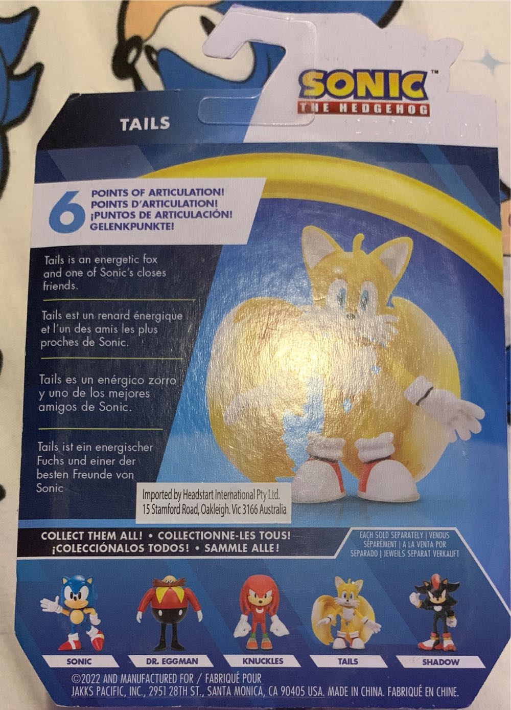 Tails  - (Jakks) Wave 3 - Jacks Pacific (Modern Style) action figure collectible [Barcode 192995406889] - Main Image 3