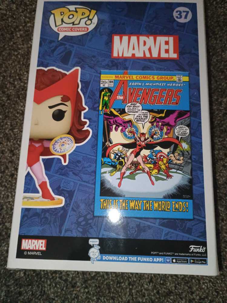 Scarlet Witch- Marvel Avengers #104 Pop! Comic Cover - Funko (Comic Covers) (Marvel) action figure collectible [Barcode 889698745895] - Main Image 2