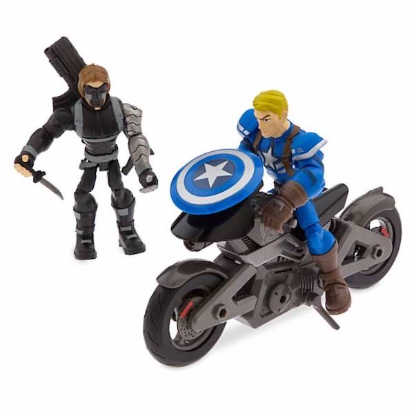 Captain America Motorcycle Set - Disney Store (Marvel ToyBox) action figure collectible [Barcode 461013988561] - Main Image 2