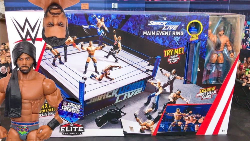 WWE: Jinder Mahal - Mattel (WWE Smackdown Main Event Ring) action figure collectible - Main Image 2