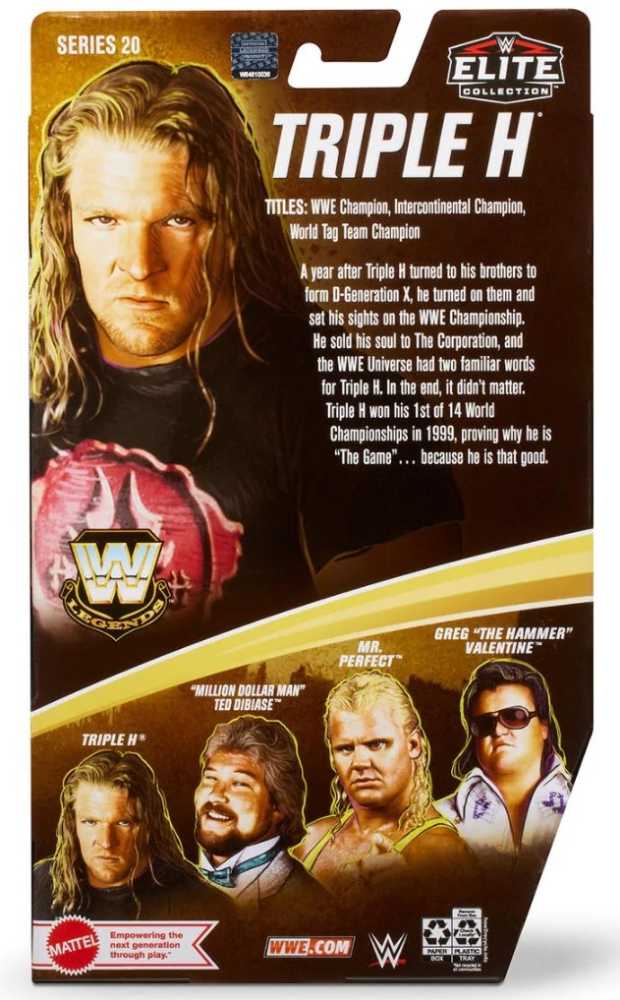 Triple H - Mattel (WWE Elite Collection Legends (Series 20)) action figure collectible [Barcode 194735117369] - Main Image 2