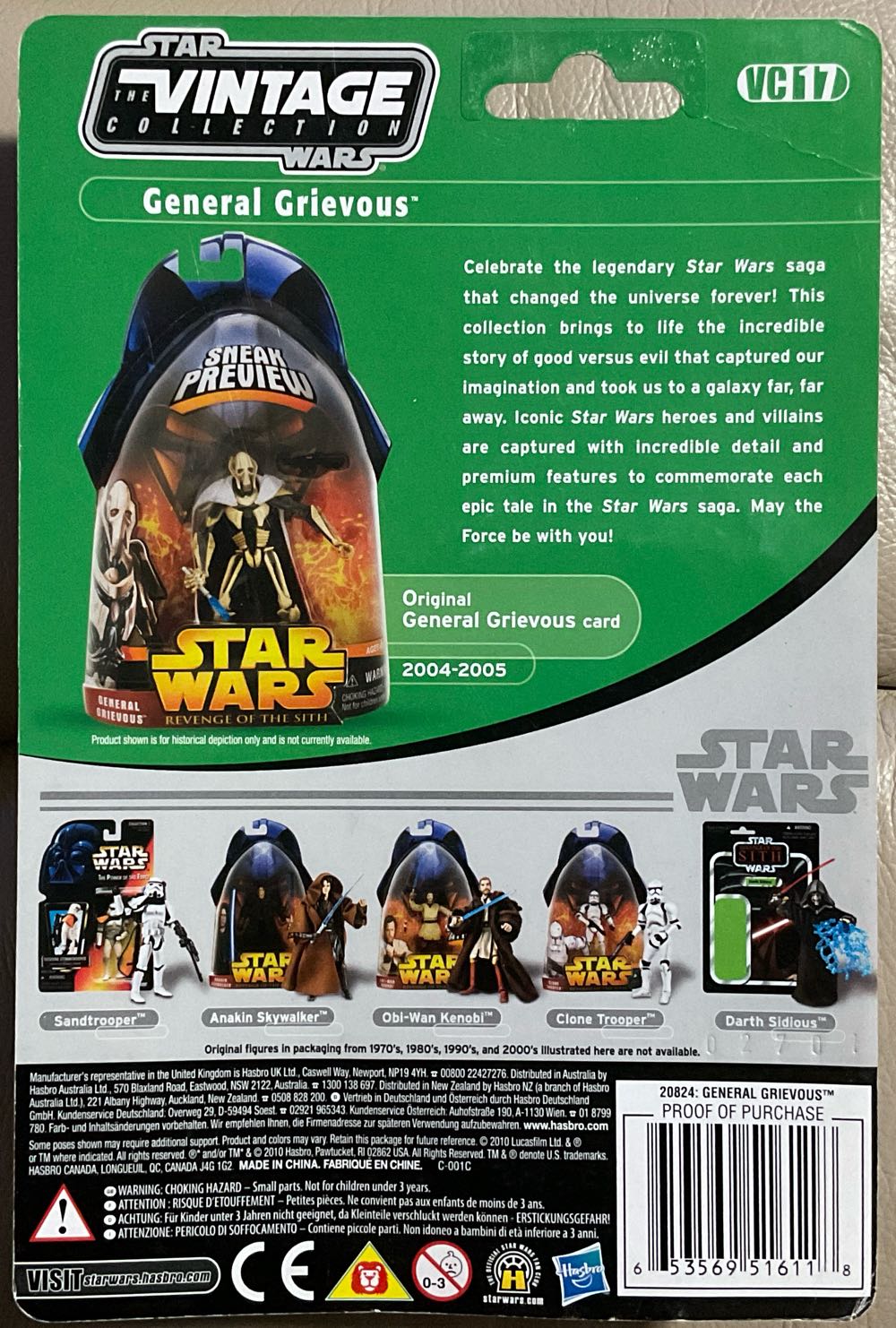 General Grievous - Hasbro (Revenge Of The Sith) action figure collectible - Main Image 2