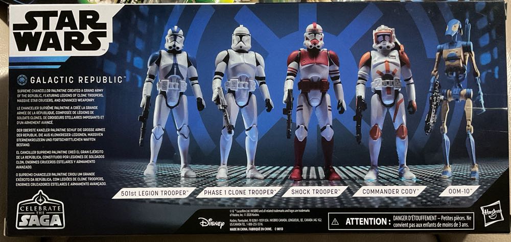 Celebrate The Saga - Galactic Republic - 501st Legion Trooper - Hasbro/ Disney (Galactic Republic) action figure collectible - Main Image 3