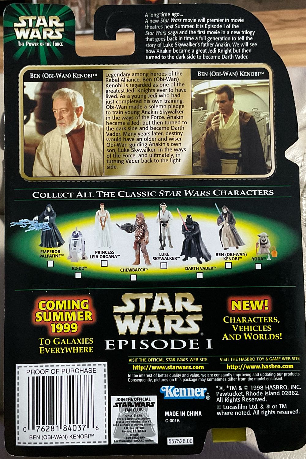 Power Of The Force (FBP) - Ben (Obi-Wan) Kenobi - Hasbro (A New Hope) action figure collectible - Main Image 2