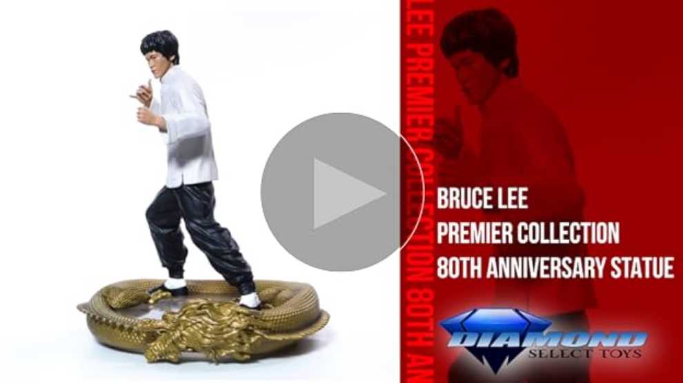 Diamond Select Toys Bruce Lee Premier Collection: 80th Birthday Statue Multicolor 11 Inches  action figure collectible [Barcode 699788834602] - Main Image 4