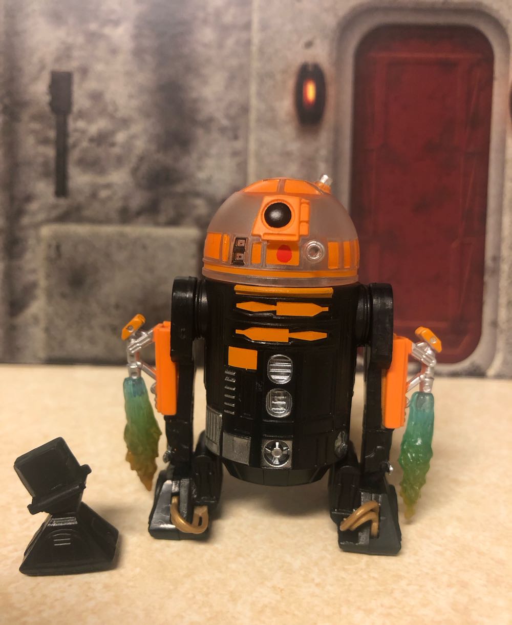 Astromech Droid (Black/Orange - Rockets) Galaxy’s Edge Trading Outpost (Target Exclusive) - Hasbro action figure collectible - Main Image 3