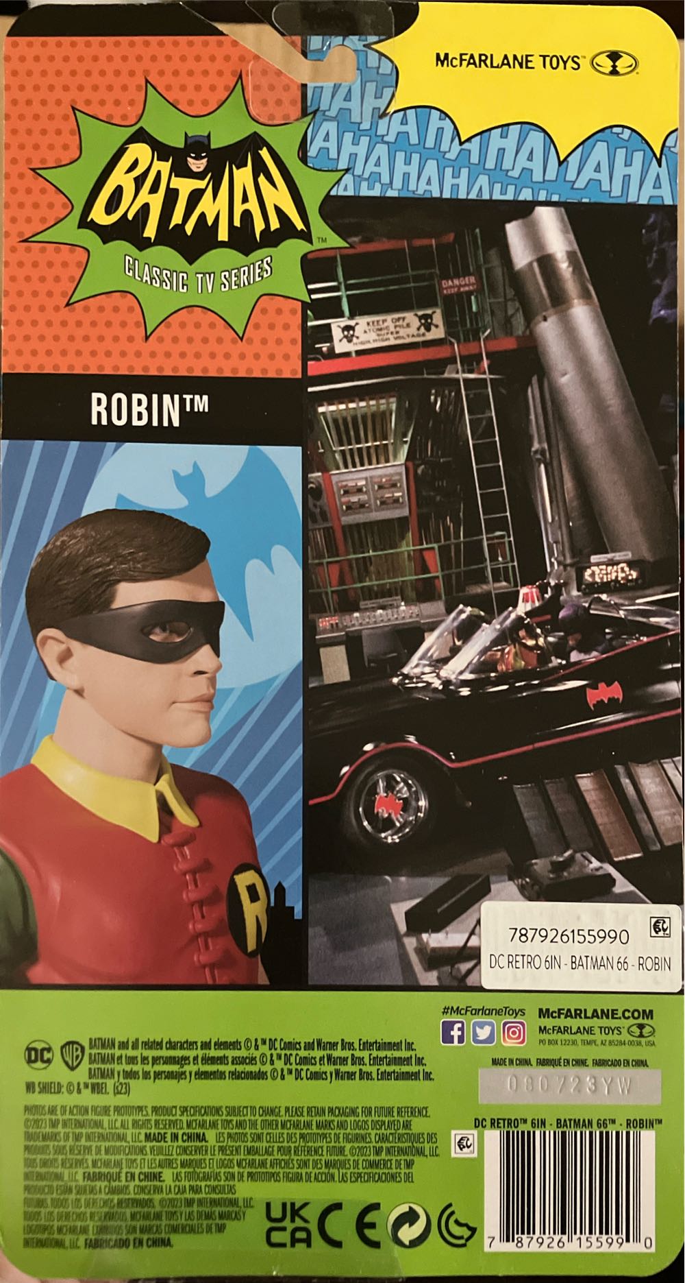 66/Batman - Robin - McFarlane Toys (Batman 66’) action figure collectible [Barcode 787926155990] - Main Image 2
