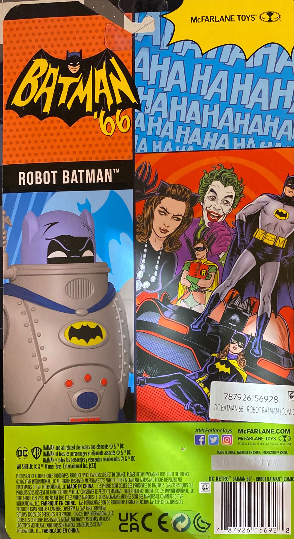 Robot Batman (Batman 66) - McFarlane Toys (DC Retro) (Batman ’66 Comic) action figure collectible [Barcode 787926156928] - Main Image 3