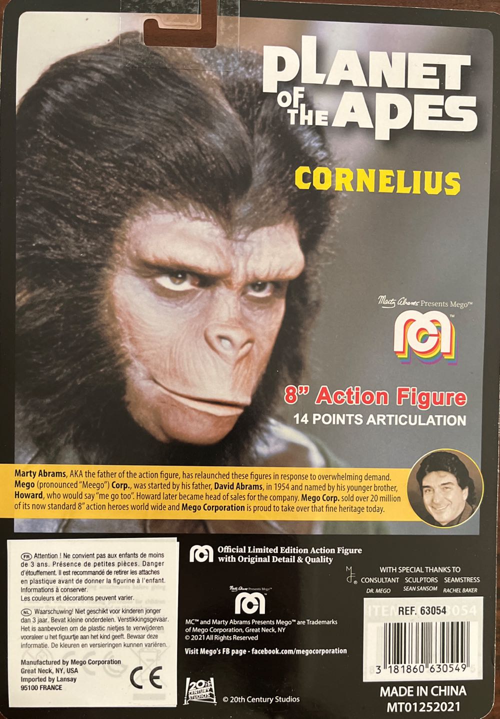 Cornelius - Mego (Planet Of The Apes: Cornelius) action figure collectible [Barcode 3181860630549] - Main Image 2