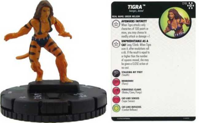 Heroclix Tigra  action figure collectible - Main Image 1