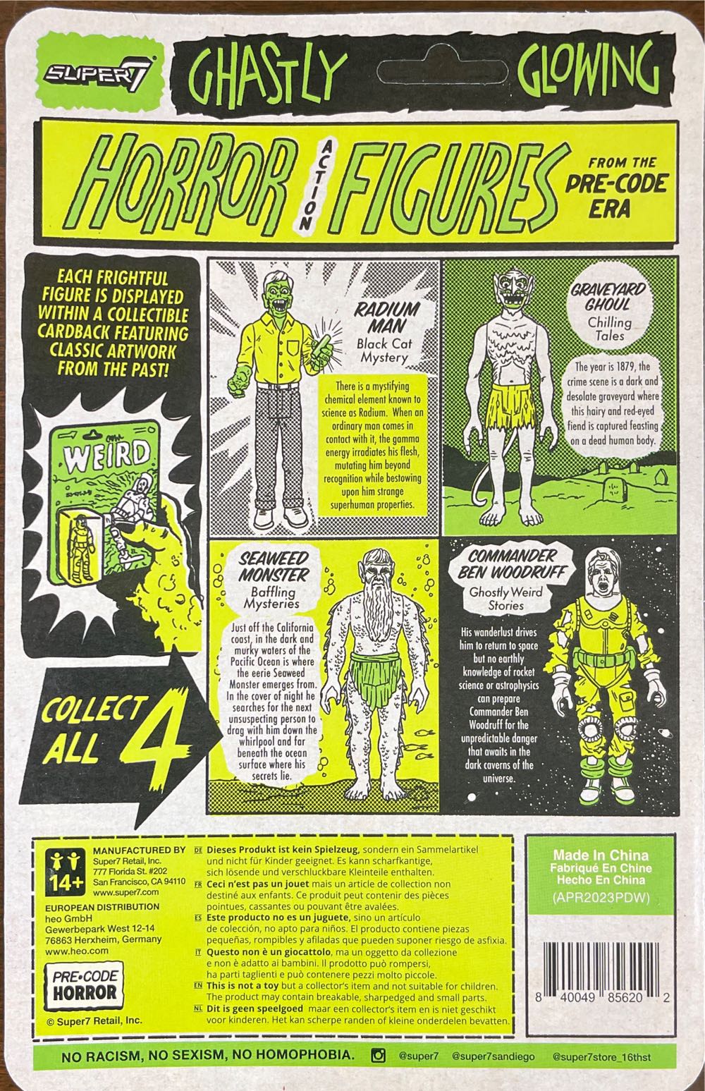 Radium Man GID Super 7 Reaction - Super 7 action figure collectible [Barcode 840049856202] - Main Image 2