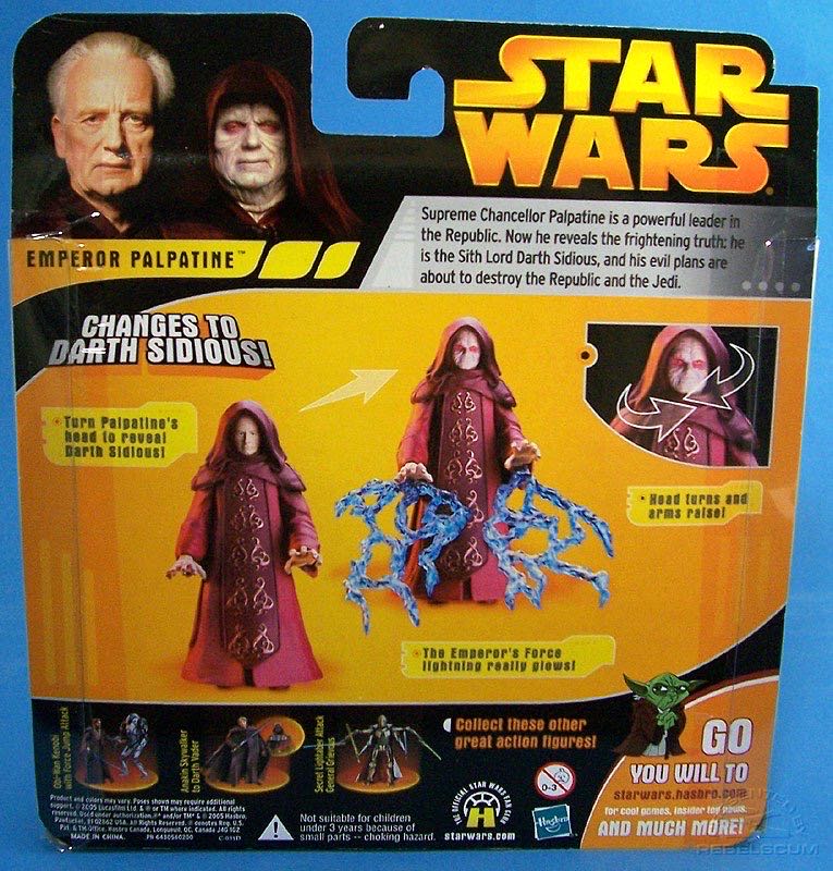 Star Wars: Emperor Palpatine - Hasbro (Star Wars: Episode III: Revenge of the Sith) action figure collectible - Main Image 4