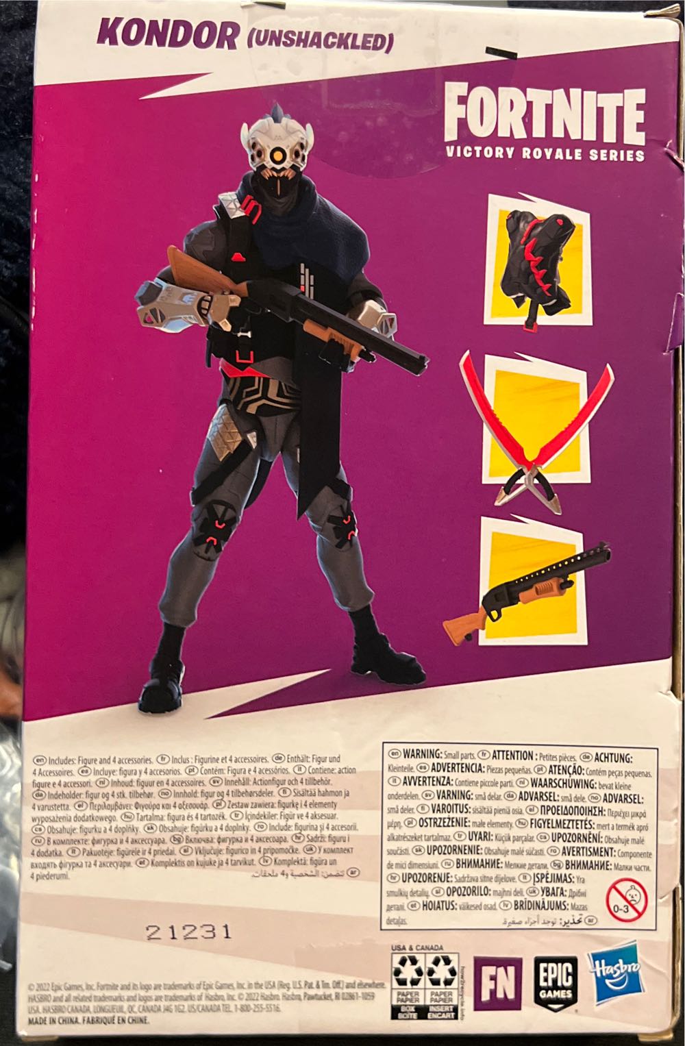 Fortnite: Kondor (Unshackled) - Hasbro (Fortnite Victory Royale Series) action figure collectible [Barcode 5010993978458] - Main Image 3