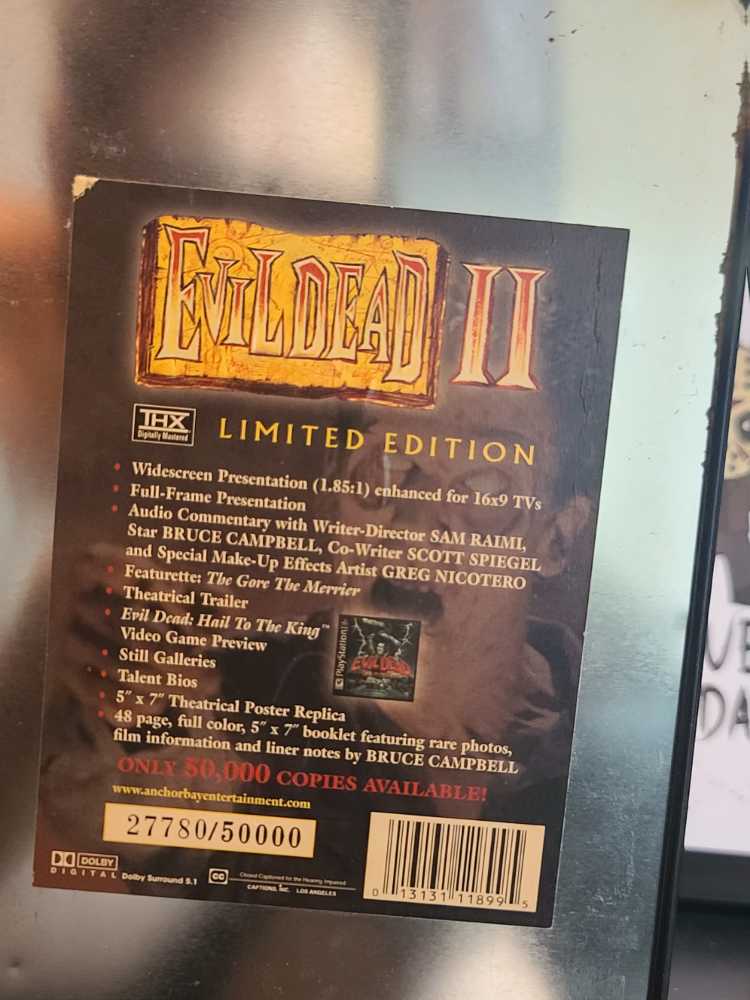 Evil Dead 2 Dvd Collectors Tin Signed - Canal+ Image action figure collectible - Main Image 2