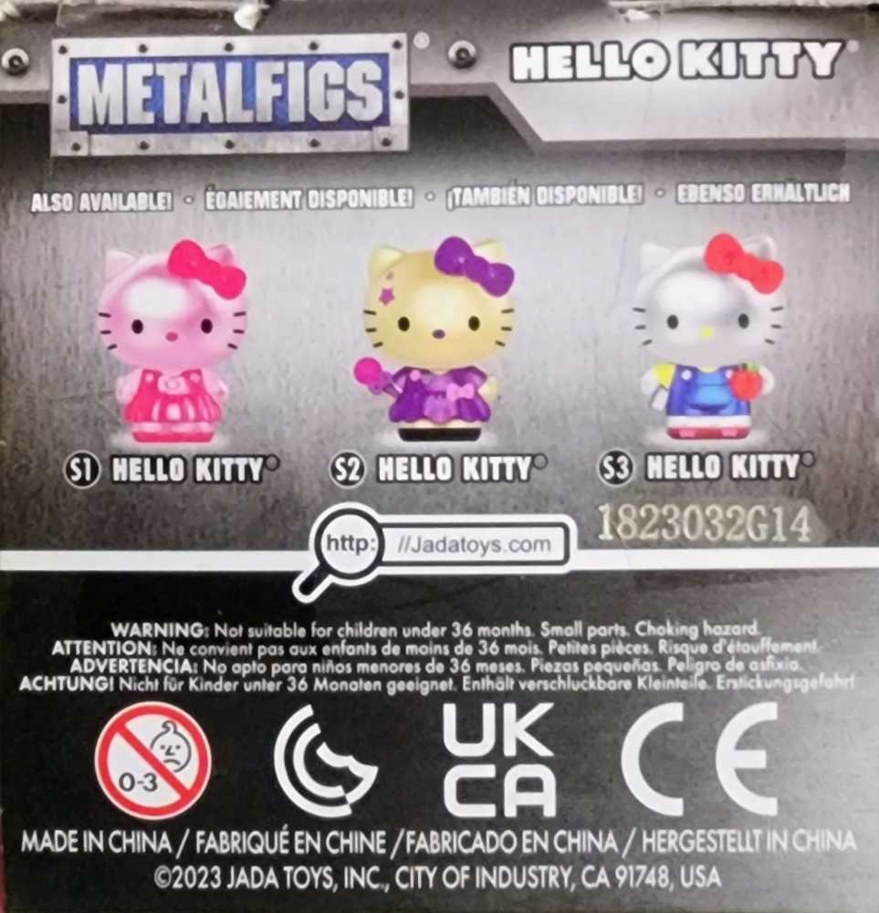 Metalfigs Hello Kitty (S1) - JADA TOYS, Inc. (JADA Metalfigs (2.5”)) action figure collectible [Barcode 801310844007] - Main Image 2