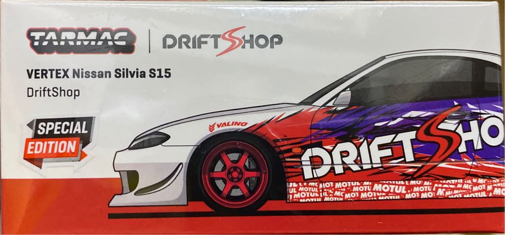 Nissan Vertex Silvia S15 Rhd Right Hand Drive Driftshop European Drift Championship Special Edition - Tarmac action figure collectible [Barcode 9681015724214] - Main Image 2