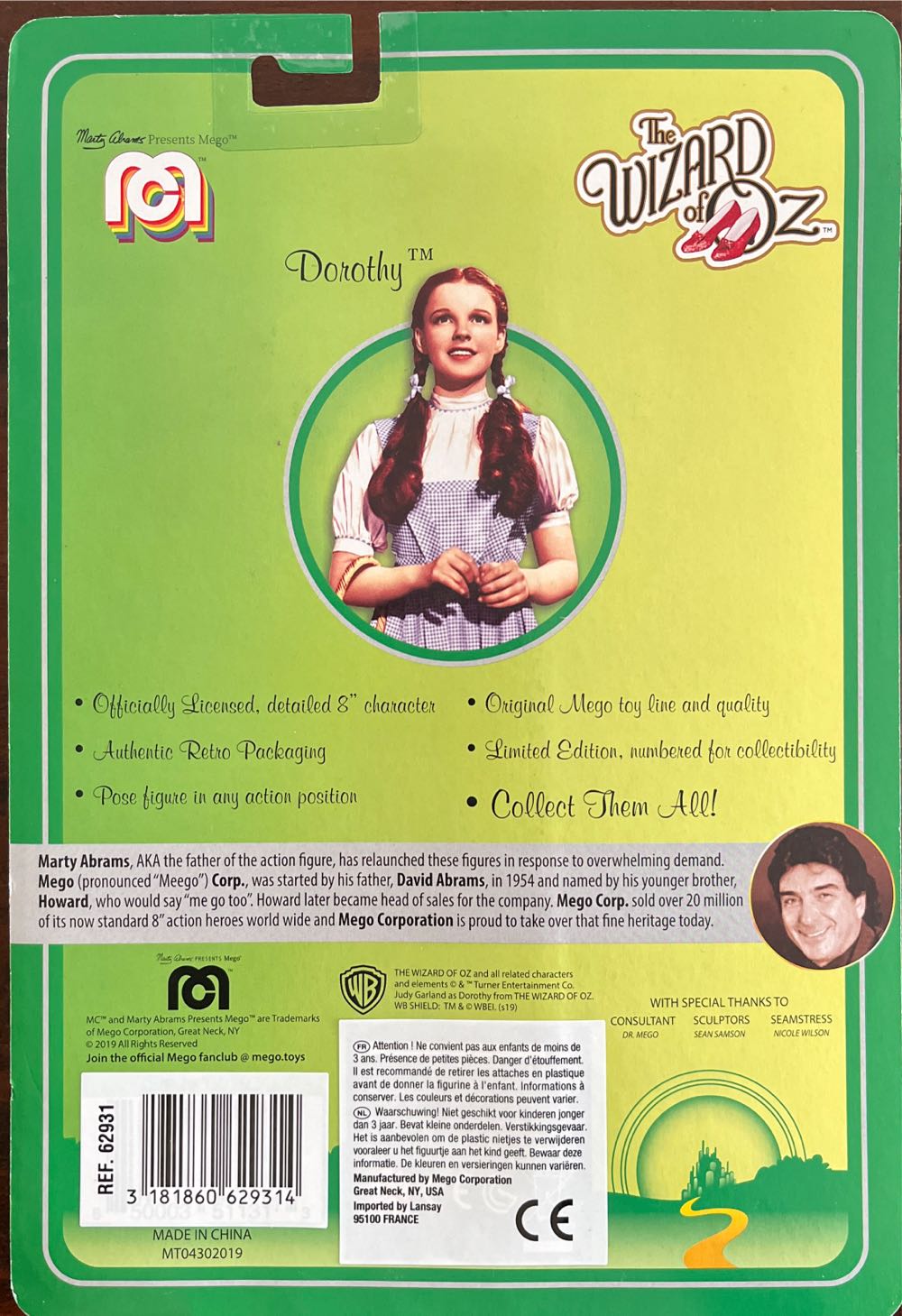 Dorothy - Mego (The Wizard Of Oz) action figure collectible [Barcode 3181860629314] - Main Image 2