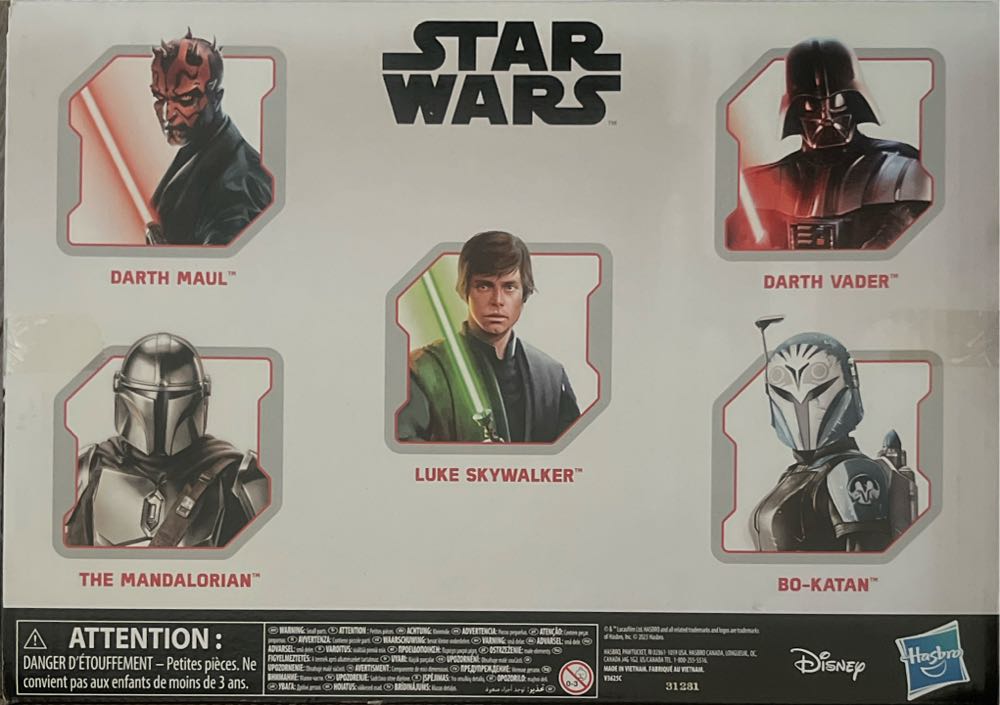 Star Wars Heroes & Villains Across The Galaxy Set 5pk 5 Pack 6” - Hasbro (Star Wars - Heroes & Villains Across The Galaxy) action figure collectible [Barcode 5010996182050] - Main Image 2