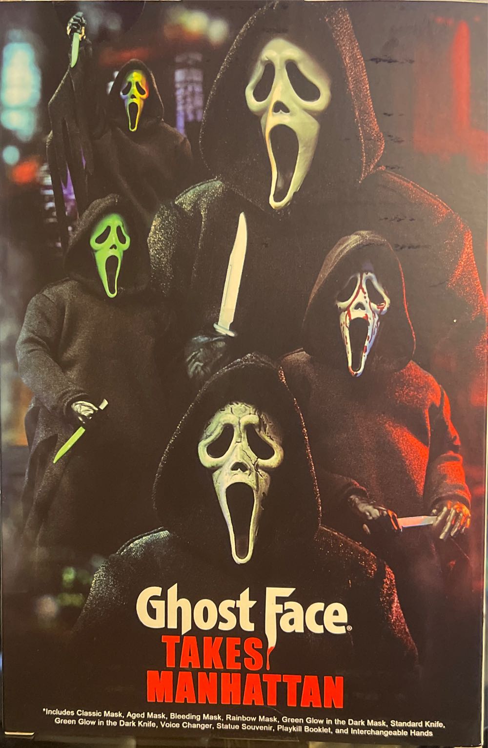 Neca Nycc Neca Nycc Ghost Face Takes Manhattan Exclusive In Ghostface Ultimate Hand! New York Comic Con Scream 7” Scale  action figure collectible [Barcode 634482413685] - Main Image 2