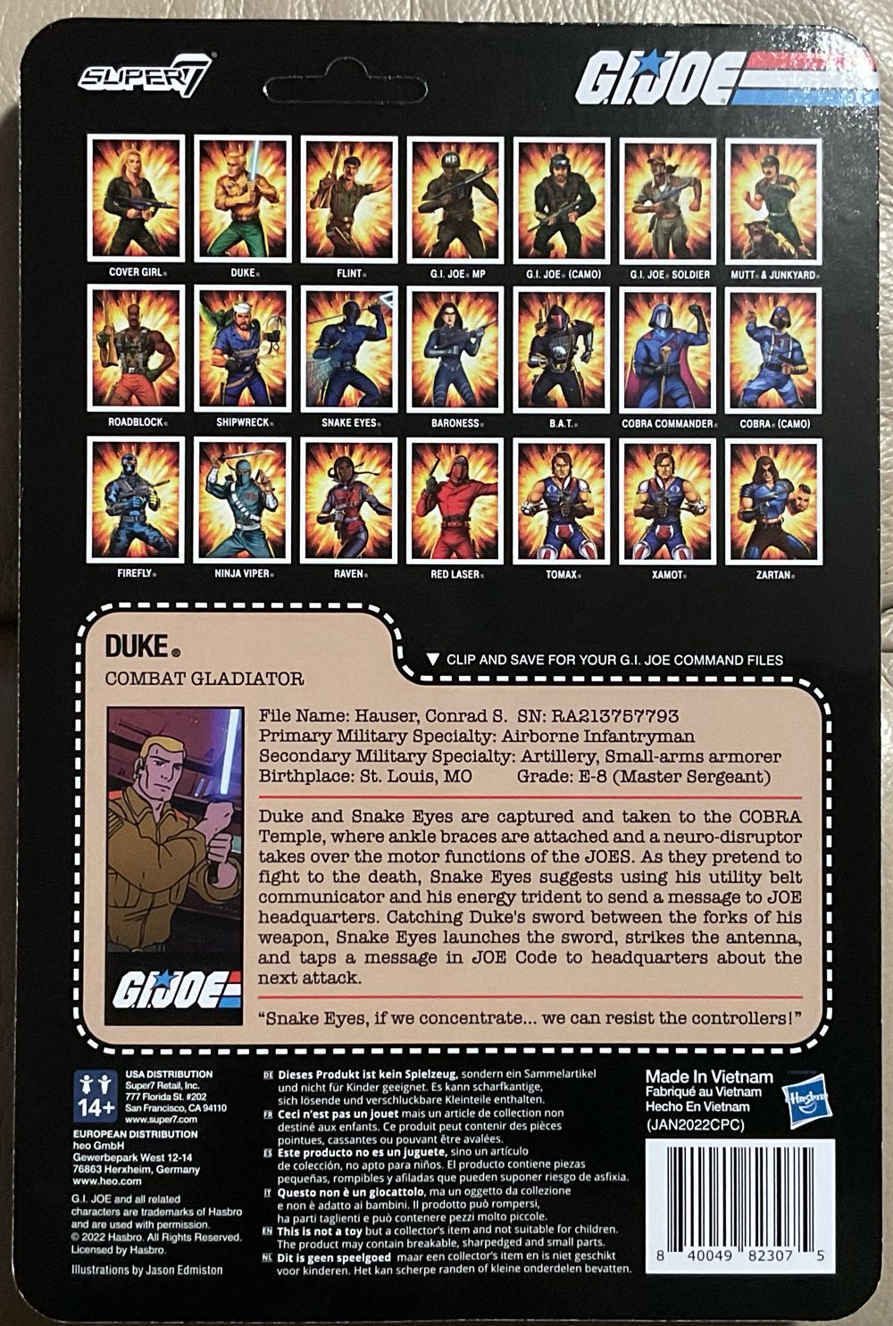 G.I. Joe (Super7) - Duke - Super7 (G.I. Joe (Super7)) action figure collectible - Main Image 2