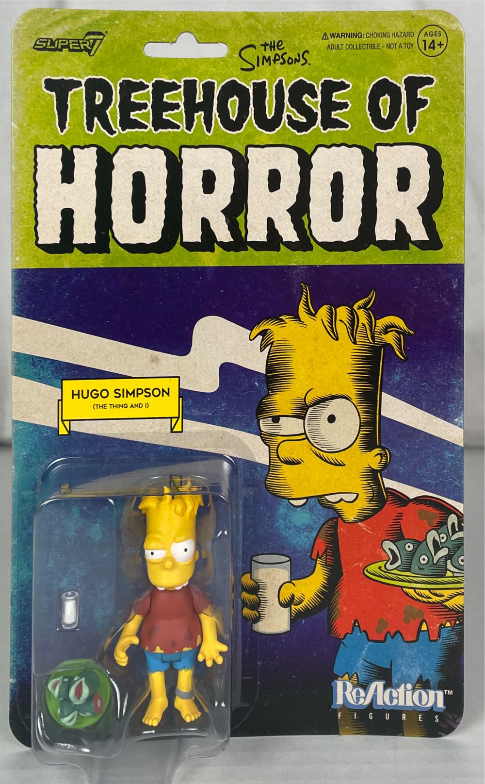 ReAction - Hugo Simpson - Super 7 / ReAction Figures (Simpsons Treehouse of Horror) action figure collectible [Barcode 840049832190] - Main Image 2