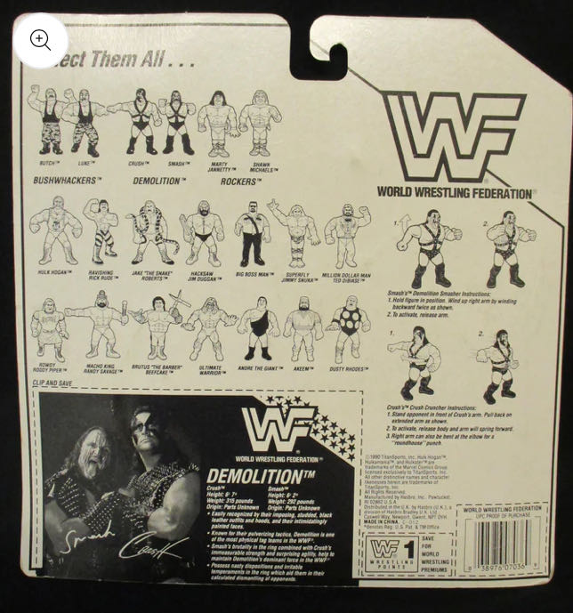 Hasbro Series #2 - WWF Hasbro (Demolition Smash & Crush) action figure collectible - Main Image 4