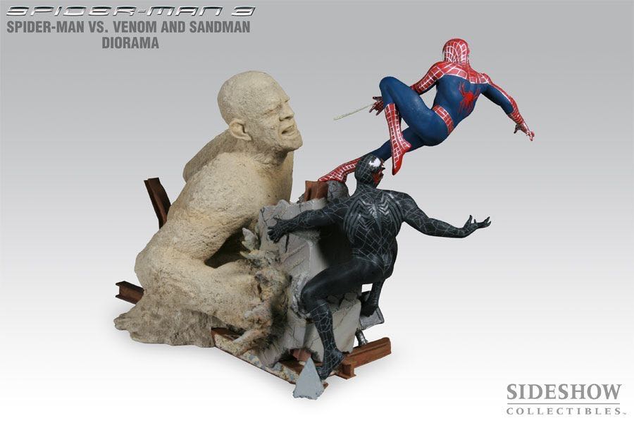 Spider-Man Vs. Venom And Sandman Diorama - Sideshow (Spiderman 3) action figure collectible [Barcode 747720210455] - Main Image 3