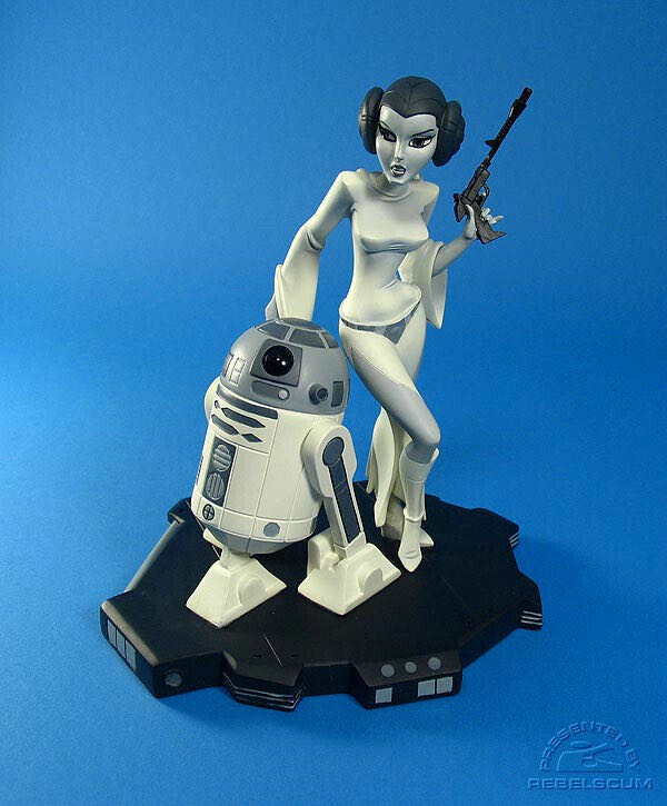 Star Wars Animated Princess Leia Black & White Limited Edition Maquette - Gentle Giant (Star Wars Animated) action figure collectible [Barcode 871810003068] - Main Image 3