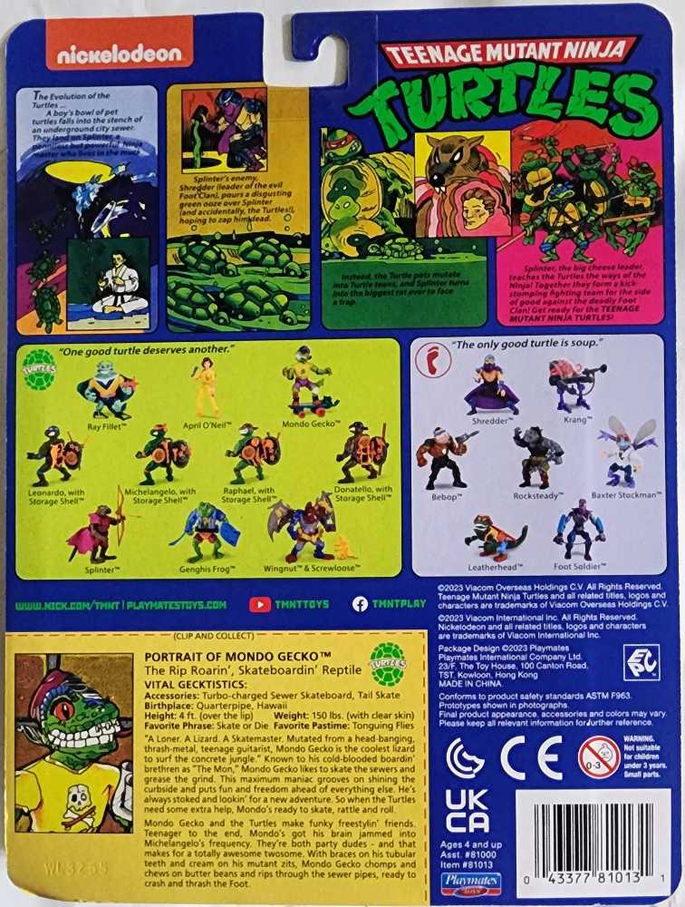 Mondo Gecko - Playmates (Teenage Mutant Ninja Turtles) action figure collectible [Barcode 043377810131] - Main Image 2