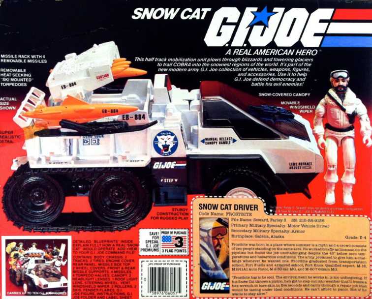 Gi Joe Snow Cat - Hasbro - G.I. Joe action figure collectible [Barcode 068597060579] - Main Image 2