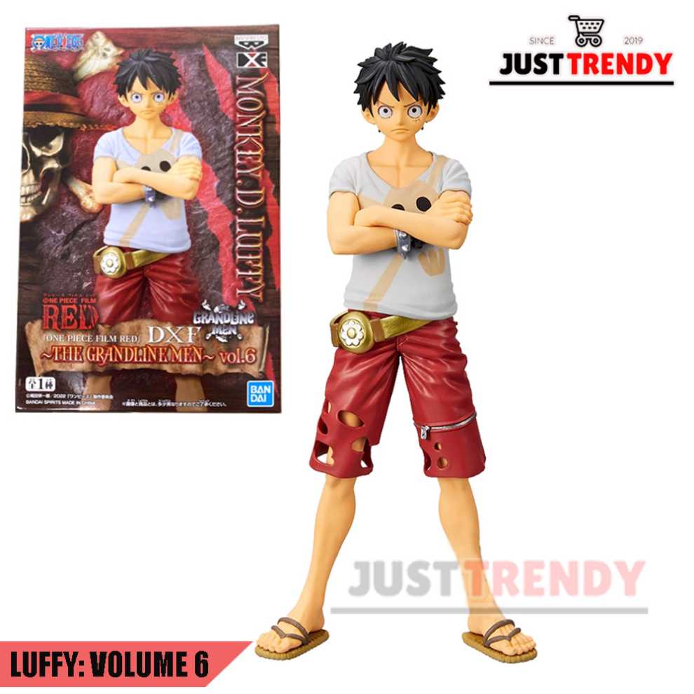Bandai One Piece Film Red DXF Grandline Men Monkey D. Luffy Vol. 6 Statue  action figure collectible - Main Image 4