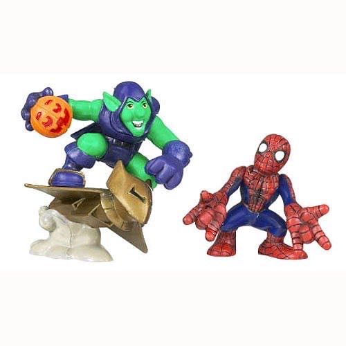 Marvel Superhero Squad Series 14 Mini 3 Inch Figure 2-pack Spider-man And Green Goblin  action figure collectible [Barcode 653569402213] - Main Image 1