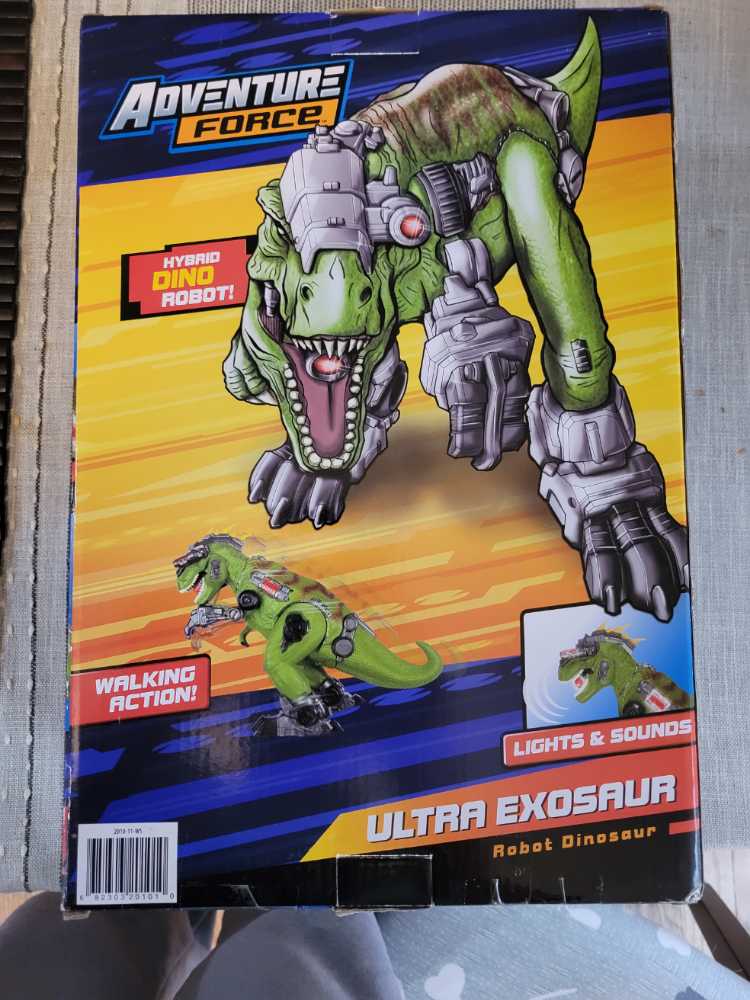 Adventure Force Ultra Exosaur Robotic Dinosaur Roams & Roars Motion Activated Rex - Deluxe - Walmart action figure collectible [Barcode 682303201010] - Main Image 4