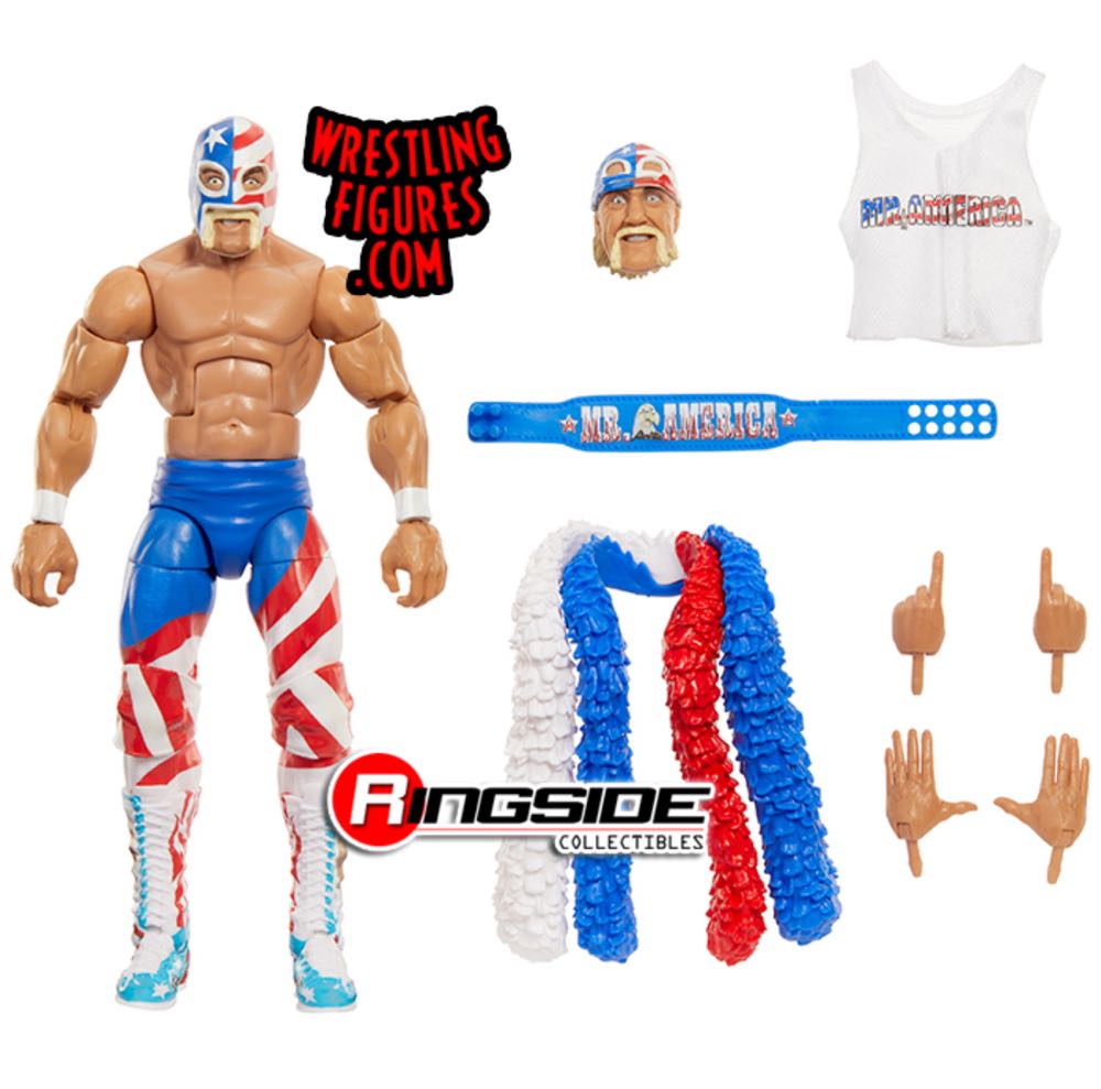 Hulk Hogan, “Mr. America” CHASE - Mattel (WWE) (WWE Elite Collection - Series 101) action figure collectible - Main Image 4