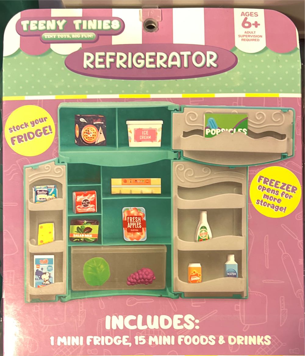 Teeny Tinies Kitchen Refrigerator 16pc Mini Food Playset New - rms International action figure collectible [Barcode 840287906530] - Main Image 2