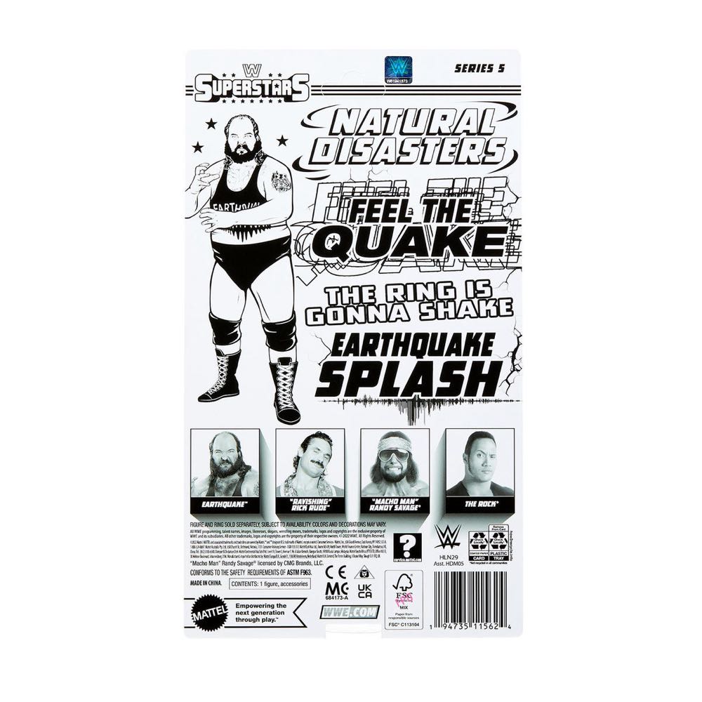 Earthquake Superstars  (WWE) action figure collectible [Barcode 194735115624] - Main Image 4