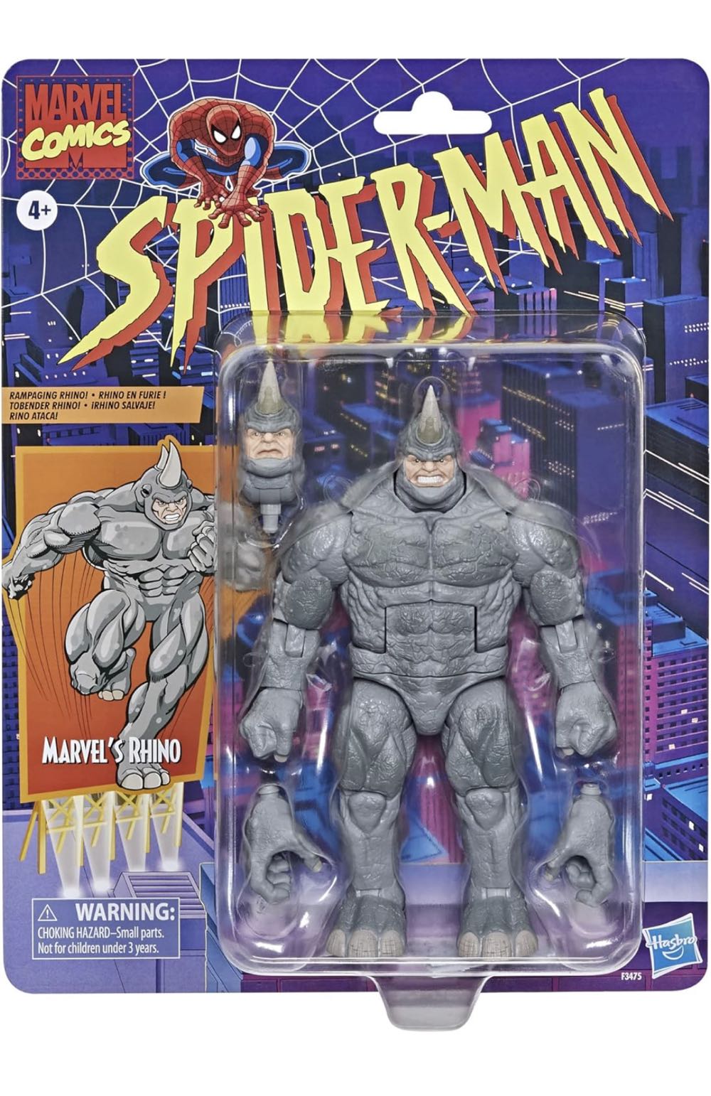 Rhino - Hasbro (Marvel Legends Spider-Man Retro Series) action figure collectible - Main Image 2