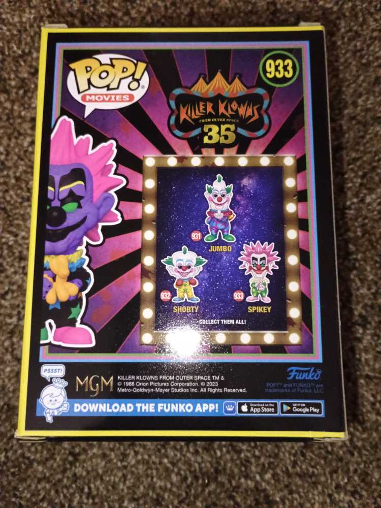 Killer Klowns From Outer Space: Spikey #933 - Funko (Killer Klowns from Outer Space) action figure collectible [Barcode 889698735506] - Main Image 2