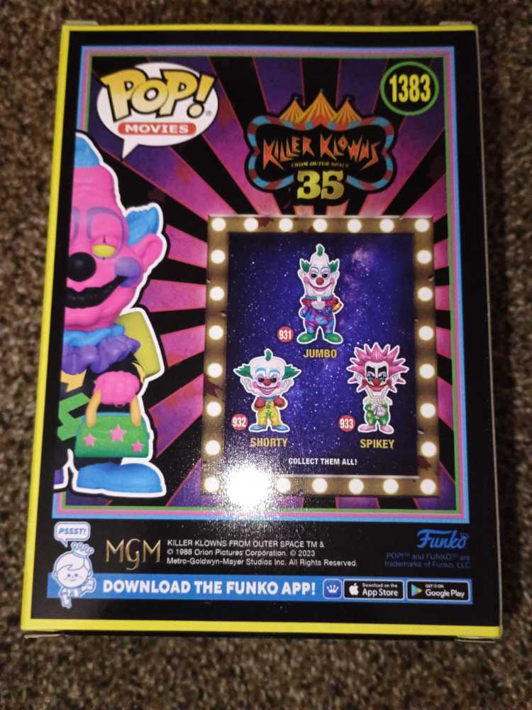 Killer Klowns From Outer Space: Jumbo #1383 - Funko (Killer Klowns from Outer Space) action figure collectible [Barcode 889698735445] - Main Image 2