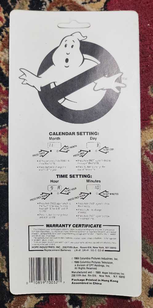 The Real Ghostbusters - Slimer Watch - Hope industries (The Real Ghostbusters) action figure collectible [Barcode 010859700327] - Main Image 2