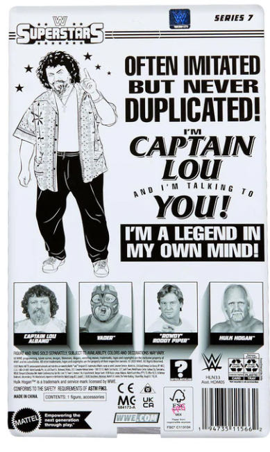 Superstars Series #7 - Mattel (Captain Lou Albano) action figure collectible - Main Image 2