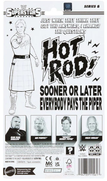 Superstars Series #6 - Mattel (Rowdy Roddy Piper) action figure collectible - Main Image 2